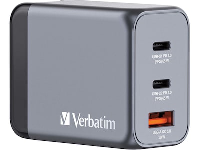 Verbatim 65W Wall Charger, Gray (32201)