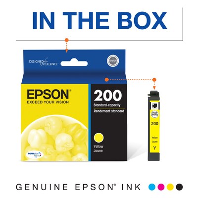 Epson T200 Yellow Standard Yield Ink Cartridge (T200420-S)