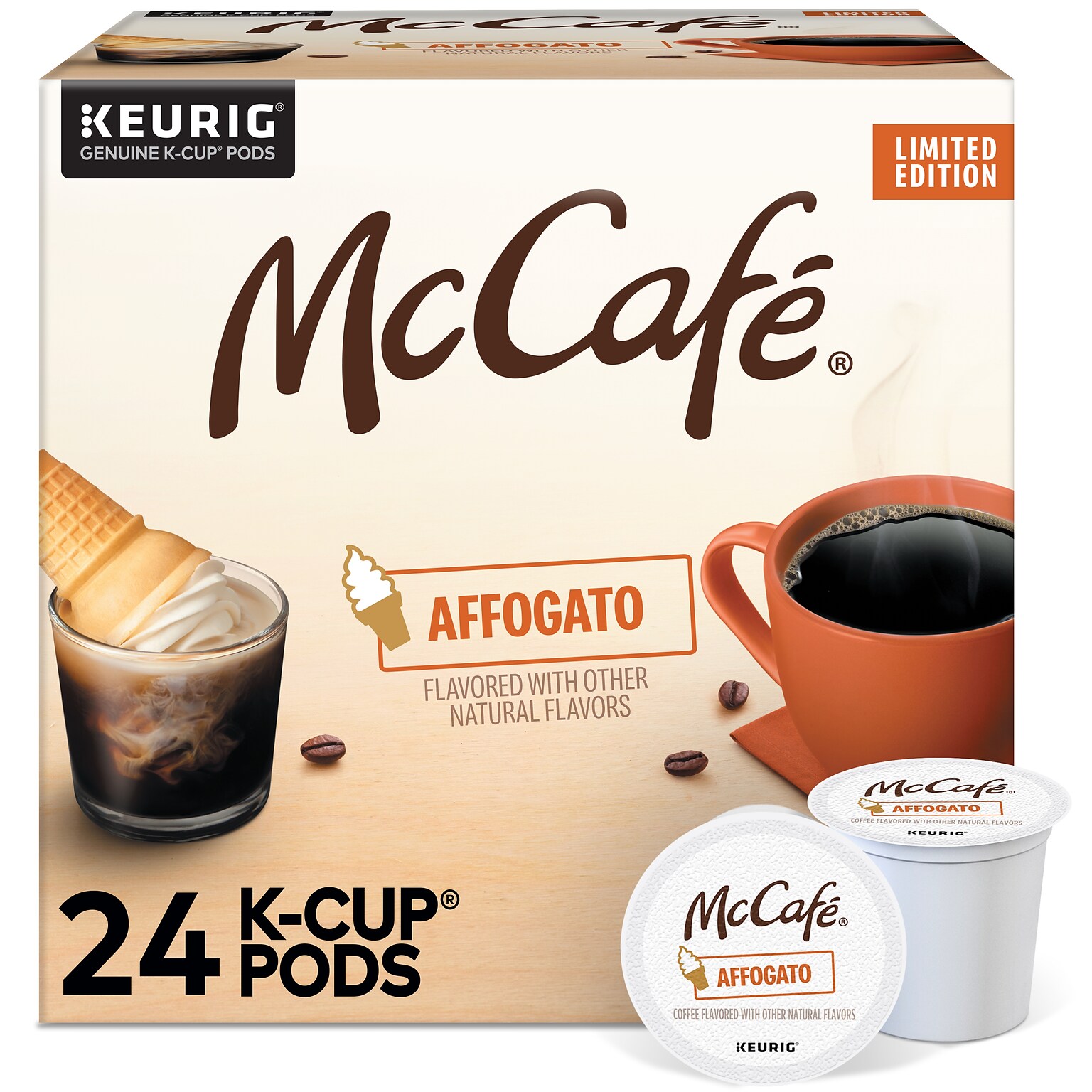 McCafe Affogato Coffee Keurig® K-Cup® Pods, Medium Roast, 24/Pack (5000380446)