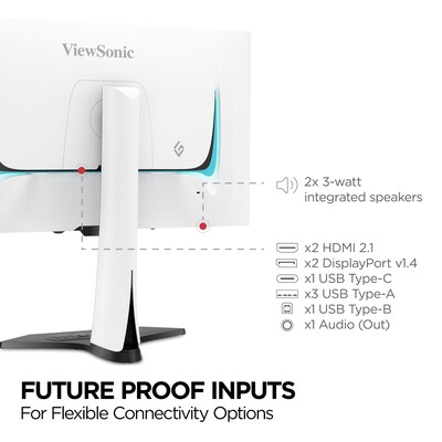 ViewSonic Gaming 27" 240 Hz LED Gaming Monitor, White (XG272-2K-OLED)