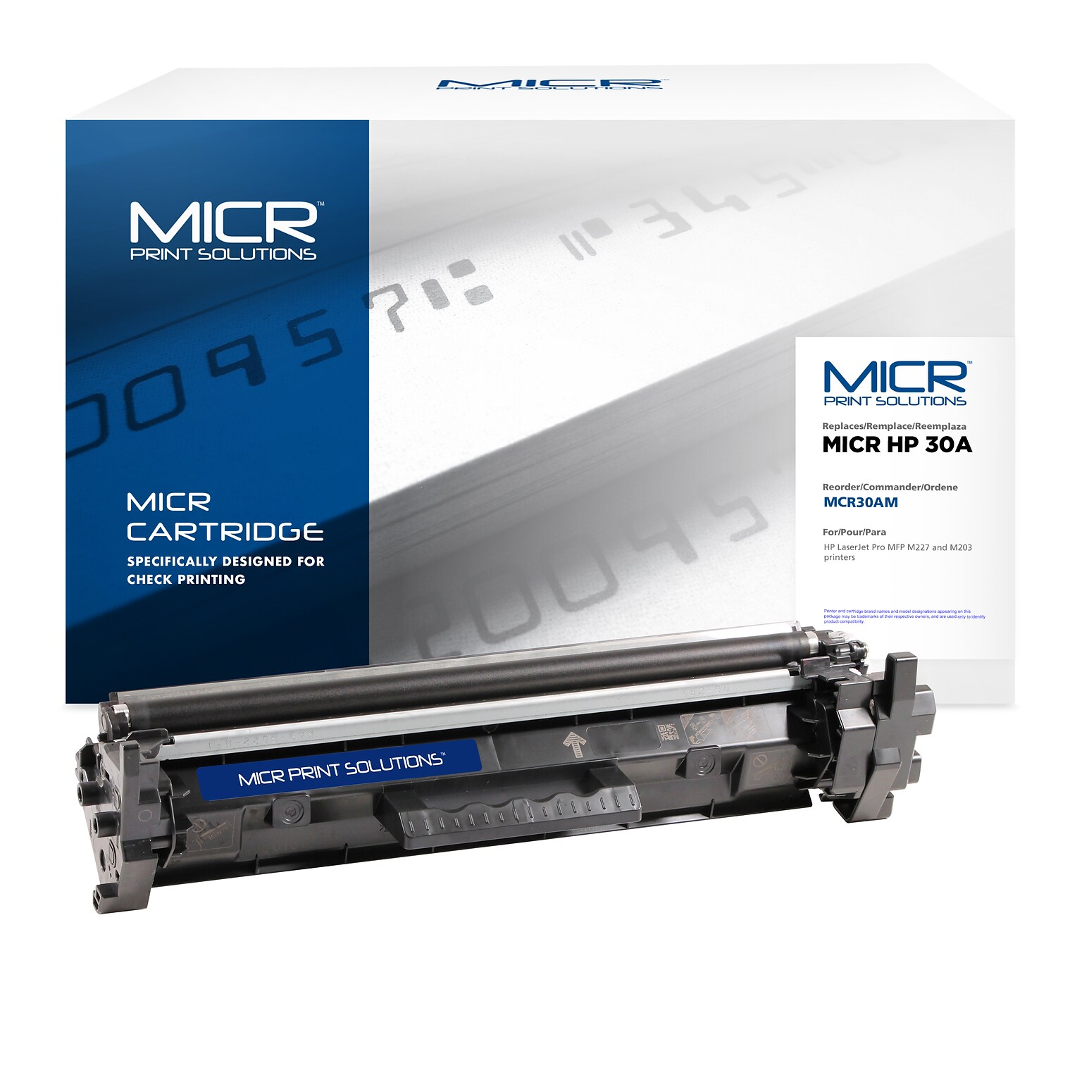 MICR Print Solutions  Compatible Black Standard Yield MICR Toner Cartridge Replacement for HP 30A