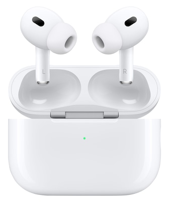 Apple AirPods Pro (2nd Generation) with MagSafe Charging Case USB-C, White (MTJV3LL/A)