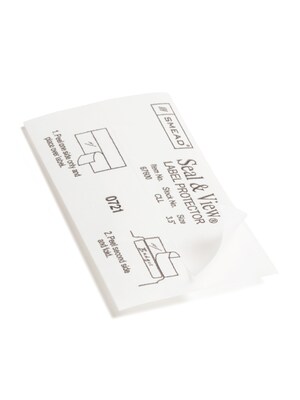 Smead Seal & View® Label Protectors, 3-1/2" x 1-11/16", Clear, 100/Pack (67600)