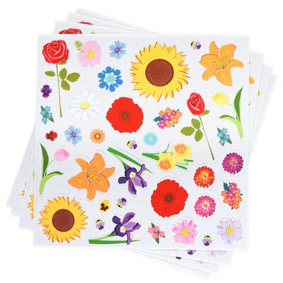 Ready2Learn Foam Stickers, Flowers, 152/Pack, 3 Packs (CE-10095-3)