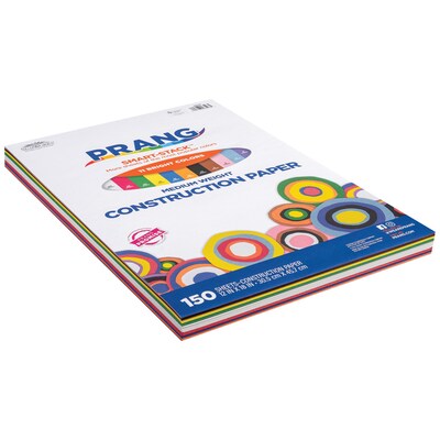 Prang Smart Stack 12 x 18 Construction Paper, Assorted Colors, 150 Sheets/Pack (P6526)