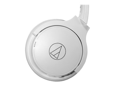 Audio-Technica Wireless On-Ear Headphones, Bluetooth, White (ATH-S220BTWH)