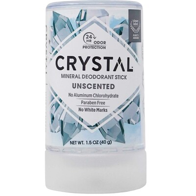 Crystal Body Deodorant, 1.5 oz Stick , 8 Sticks/Bag, 6 Bags/Carton