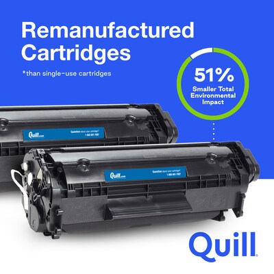 Quill Brand® Remanufactured Black High Yield Toner Cartridge Replacement for Brother TN-360 (TN3602PK), 2/Pk (Lifetime Warranty)