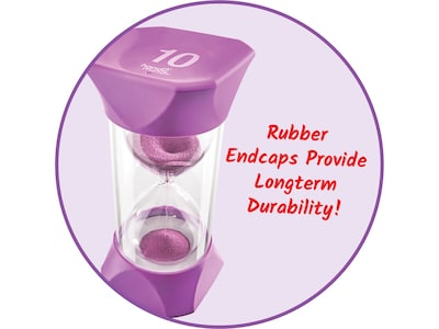 hand2mind Jumbo 10-Minute Sand Timer, Purple (93069)