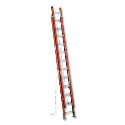 Werner 24 Fiberglass Extension Ladder, 300 lbs. Capacity (D6224-2)