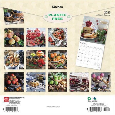 2025 BrownTrout Kitchen 12" x 12" Monthly Wall Calendar (9781975475017)