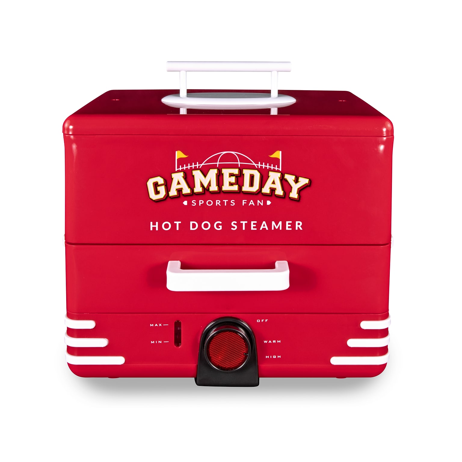 Nostalgia Game Day 4.5-Quart Hot Dog Steamer, Red (GDHDS206RDSL)