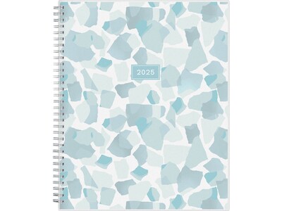 2025 Blue Sky Amitza Blue 8.5 x 11 Weekly & Monthly Planner, Plastic Cover, Blue/White (148765-25)