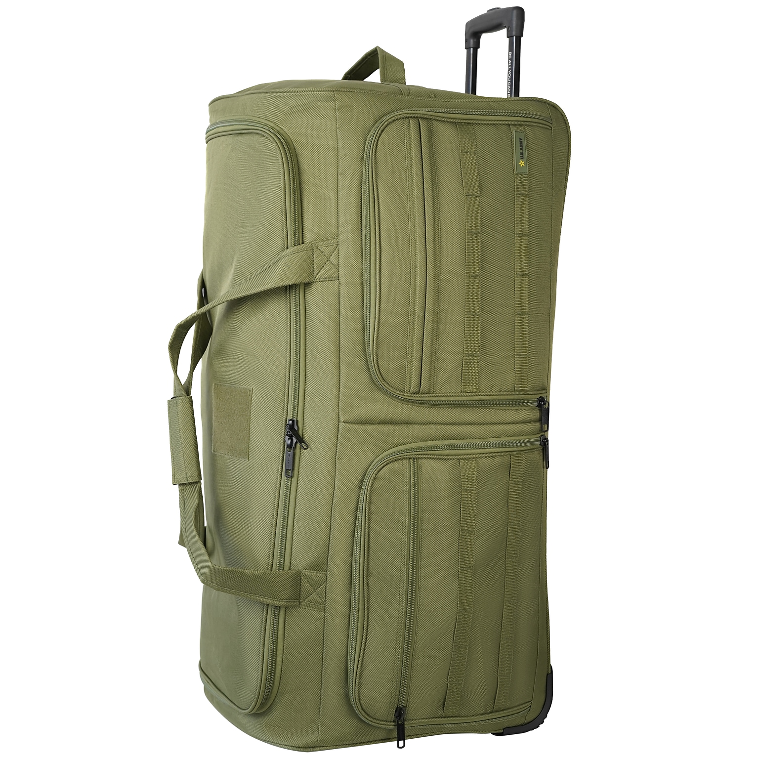 U.S. Army ROMEO 36 Polyester Telescoping Travel Duffel with Wheels, Tactical Green (USLROM36GRN)