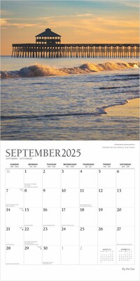 2025 Plato By the Sea 12" x 24" Monthly Square Wall Calendar, (9781975478919)