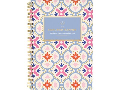 2025 AT-A-GLANCE Simplified by Emily Ley Tile 5.5 x 8.5 Weekly & Monthly Planner, Poly Cover, Mult