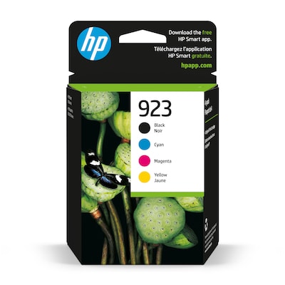 HP 923 Black/Cyan/Magenta/Yellow Standard Yield Ink Cartridges 4 Pack (6C3Y6LN)
