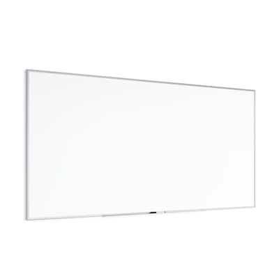 U Brands Steel Dry-Erase Whiteboard, Aluminum Frame, 8' x 4' (2891U00-01)