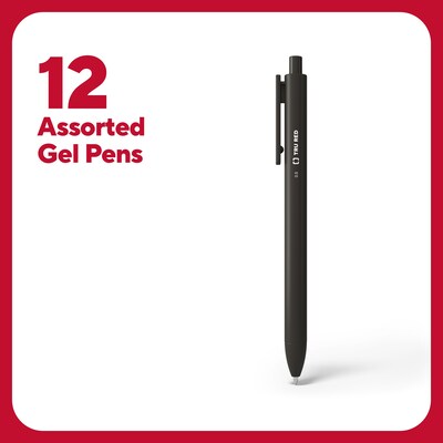TRU RED™ Fine Point Retractable Quick Dry Gel Pens