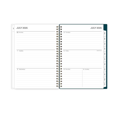 2025-2026 Blue Sky Greta 5.875 x 8.625 Academic Year Weekly & Monthly Planner, Plastic Cover, Mult