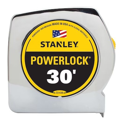 Stanley Powerlock 30 ft. Tape Measure, Mylar Polyester (33-430)