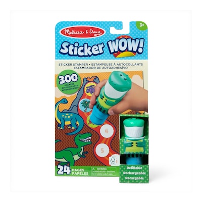 Melissa & Doug Sticker WOW! Activity Pad and Sticker Stamper, 8/Pack (32012)