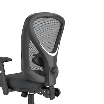 Quill Brand® Carder Mesh Back Fabric Computer and Desk Chair, Black (24115-CC)
