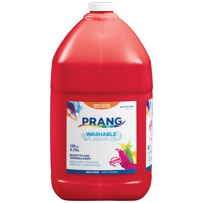 Prang Washable Tempera Paint, Red, 128 oz. (10601)