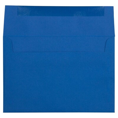 JAM Paper A8 Invitation Envelope 5 1/2" x 8 1/8", Presidential Blue, 50/Pack (563916908I)