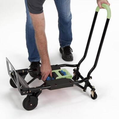 Cosco Shifter Convertible Hand Truck, 300 lb. Capacity, Black/Green (12222PBG1E)