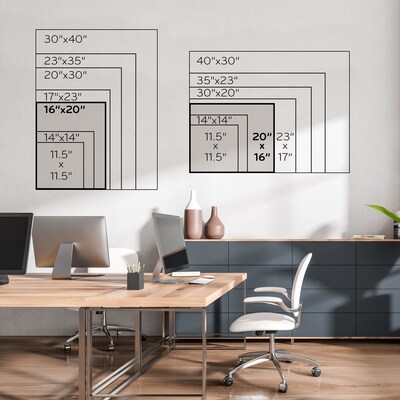 U Brands MOD 3-in-1 Magnetic Dry Erase Calendar Whiteboard, 20" x 16" (388U00-01)