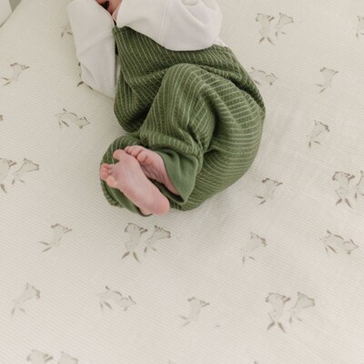 Organic Cotton Bunny Fitted Crib Sheet