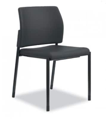 HON Accommodate Series Guest Chair, 23.5 x 22.25 x 31.5, Black, 2/Carton (SGS6NBCU10CK)