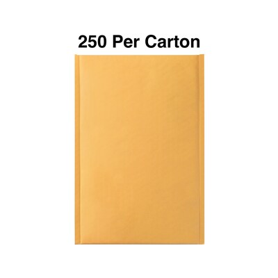 Coastwide Professional™ 6.75 x 9 Self-Sealing Bubble Mailer, #0, Kraft, 250/Pack (CW56637B)