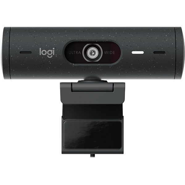 Logitech Brio 500 HD 1080p Webcam, 4 Megapixels, Graphite (960-001493) |  Quill.com