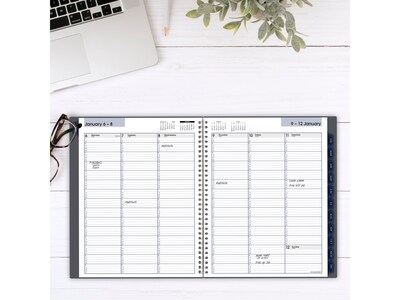 2025 AT-A-GLANCE DayMinder 8.5 x 11 Weekly & Monthly Appointment Book, Poly Cover, Gray (GC520-07-