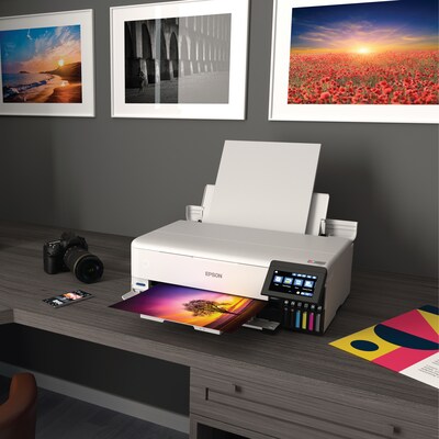 Epson EcoTank Photo ET-8550 Wireless Wide Format Color All-In-One Inkjet  Printer (C11CJ21201) | Quill.com