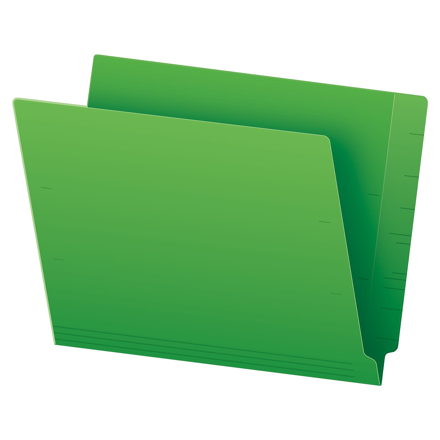 Pendaflex Recycled End Tab File Folder, Straight Cut, Letter Size, Green, 100/Box (H110DGR)