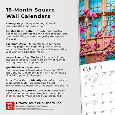 2024 BrownTrout Seattle 12" x 24" Monthly Wall Calendar (9781975464943)