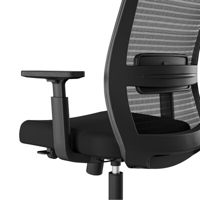 Union & Scale Essentials Ergonomic Fabric Swivel Task Chair, Black (UN56947) | Quill