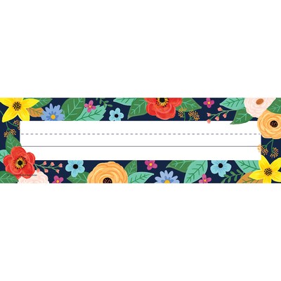 Teacher Created Resources Wildflowers Flat Name Plates, 36/Pack, 6 Packs (TCR6698-6)