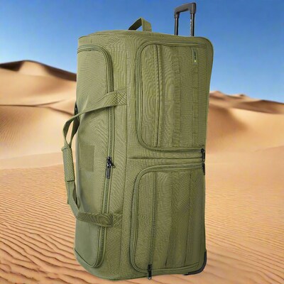 U.S. Army ROMEO 36" Polyester Telescoping Travel Duffel with Wheels, Tactical Green (USLROM36GRN)