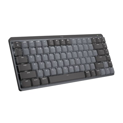 Logitech MX Mechanical Mini Illuminated Wireless Ergonomic Keyboard,  Black/Gray (920-010552) | Quill.com