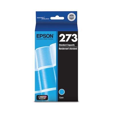 Epson T273 Cyan Standard Yield Ink Cartridge (T273220-S) | Quill