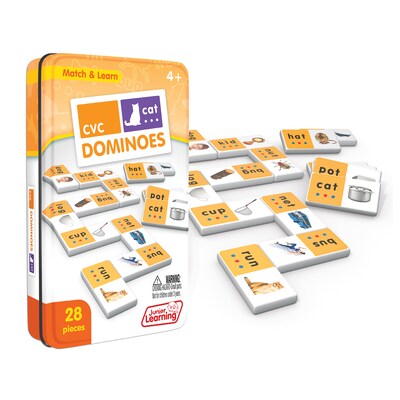 Junior Learning CVC Match & Learn Dominoes, Pack of 2 (JRL669-2)