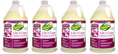 OdoBan Professional 3-in-1 Carpet Cleaner, 1 Gallon, 4/Carton (9602B624PK-STP)