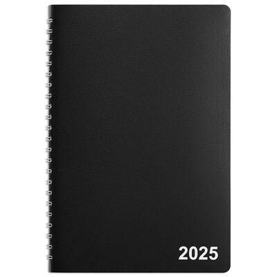 2025 Staples 5 x 8 Weekly & Monthly Appointment Book, Black (ST58454-25)