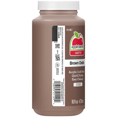 Apple Barrel Acrylic Paint Matte, 16oz., Brown Oxide, 3/Pack(APP21129E-3)