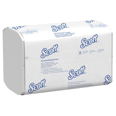 Scott Pro Recycled Multifold Paper Towels, 1-ply, 175 Sheets/Pack (01980)