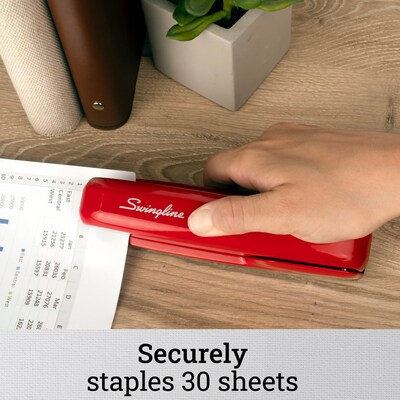 Swingline 747 Business Stapler, 25 Sheet Capacity, Rio Red (74736)